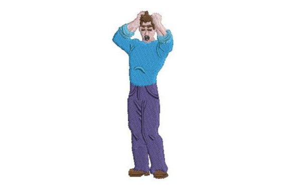 Frustrated Man: A Holiday Embroidery Review