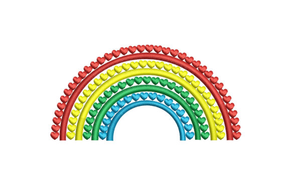 Rainbow with Hearts: A Seasonal Embroidery Review
