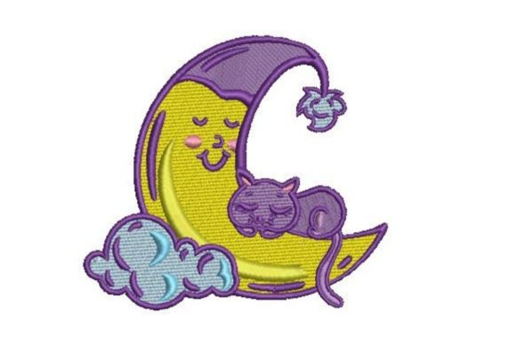 Sleeping Moon with a Cat: Embroidery Review