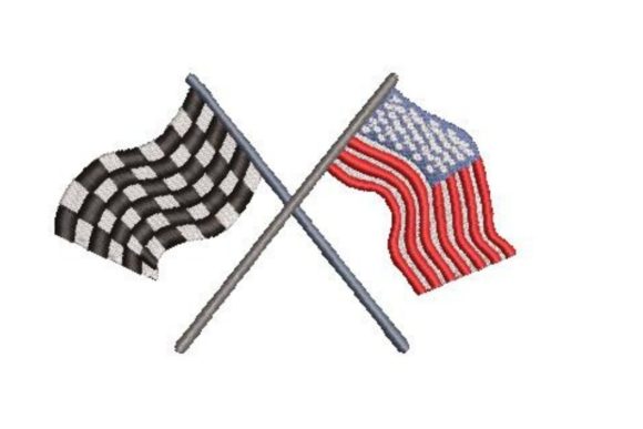 USA and Racing Flags Crossing: A Designer Review