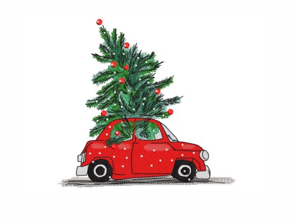 Vintage Car and Christmas Tree: A Holiday Design Review